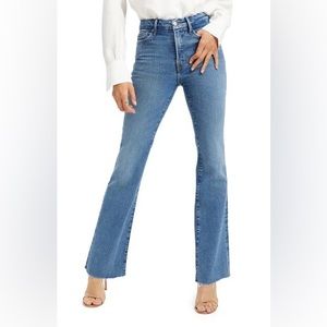 Good American Bootcut Jeans. Says size 15 but fits like a 14. High rise (11in).